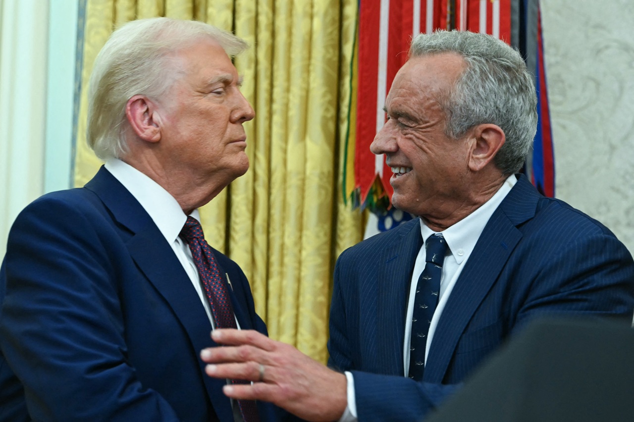 President Donald Trump and Secretary of Health and Human Services Robert F. Kennedy Jr.